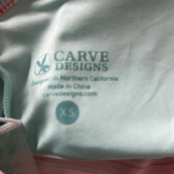 NWT Carve Design Stinson Bikini Top Multi Color Razor Back Size XS - Picture 8 of 9